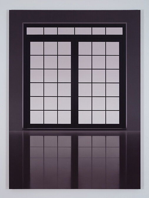  Pierre Dorion,  Intérieur III , 2020, Huile sur toile de lin, 84” x 60” x 1 1/2” 