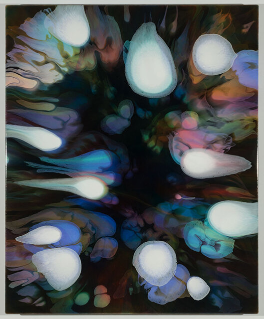   François Lacasse ,  Secrets floraux XX , 2020, Acrylic and ink on canvas, 36” x 30” 