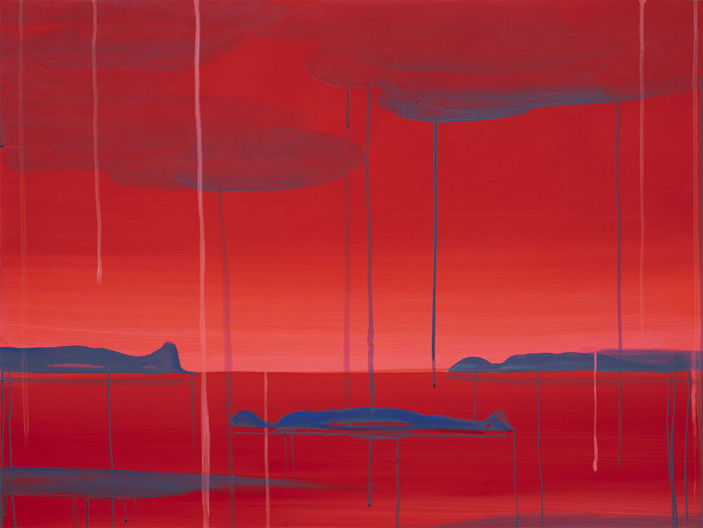   Wanda Koop ,  SEEWAY - Floe , 2019, Acrylic on canvas, 30” x 40” 