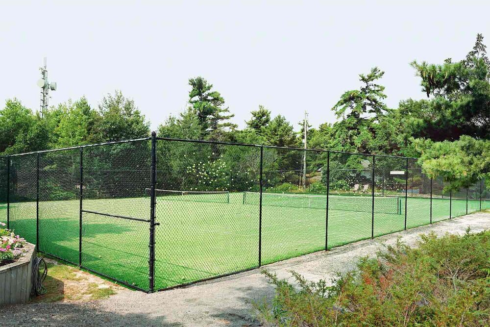   Scott McFarland ,  Sans Personnes, Sans Souci Tennis Club, Georgian Bay , Edition of 3, 2020, Archival inkjet print, 44 1/2” x 62 3/4” 