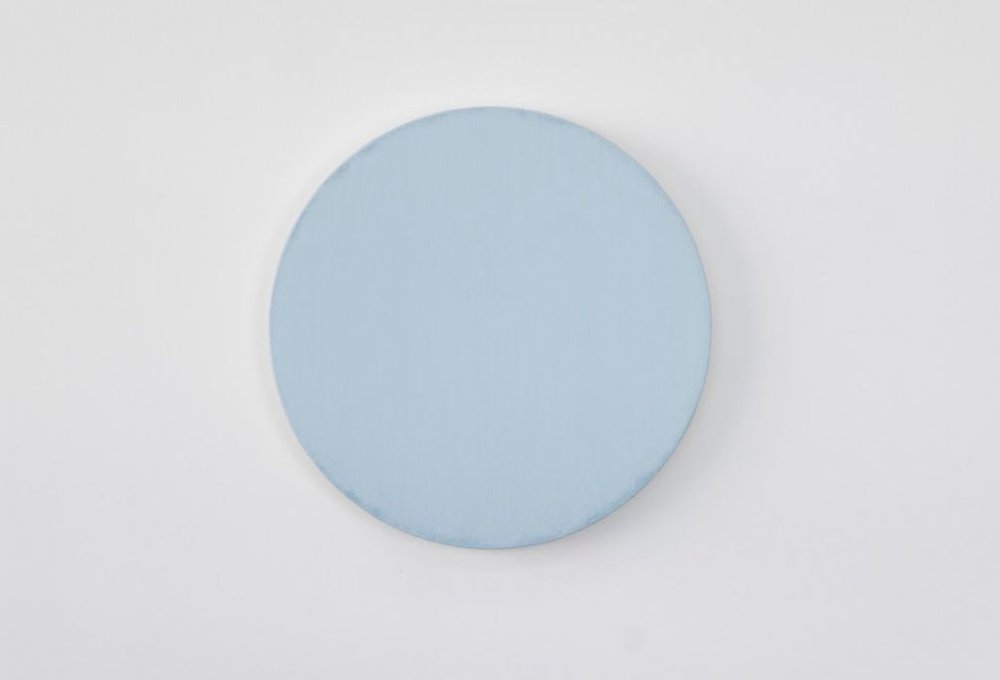   Matthew Feyld  -  Untitled , 2020   Acrylique, pigments et pâte à texturer sur toile montée sur panneau / Acrylic, pigment and modeling paste on canvas over panel 16 x 16 in.  