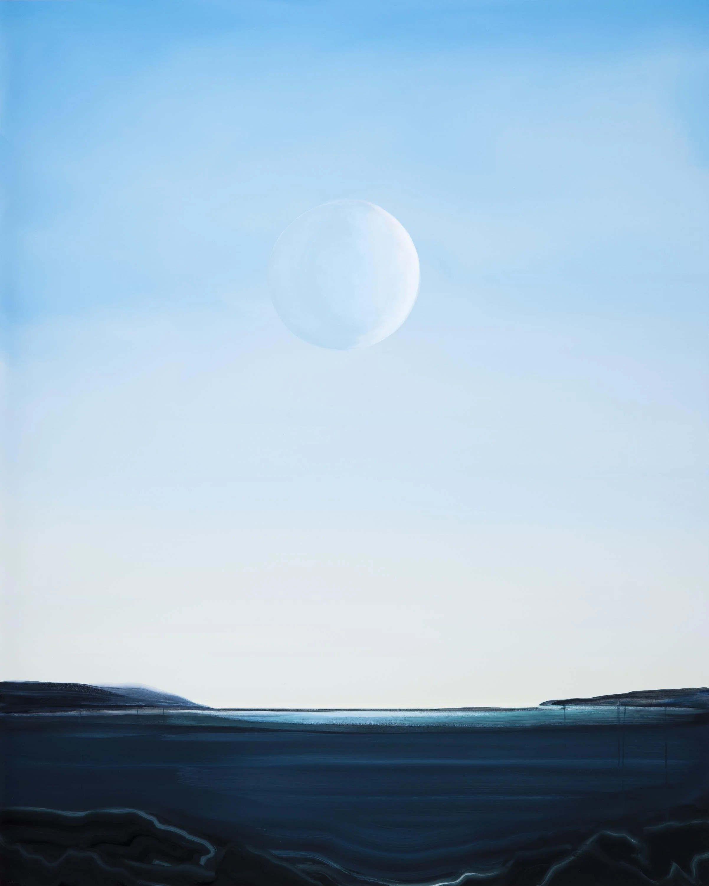 Wanda Koop, Deep Moon , 2025, Acrylique sur toile / Acrylic on canvas, 60 x 48 in.