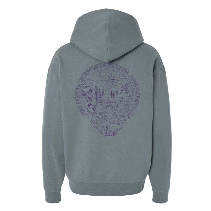Edistsew x GELE - Wonders of Maine - Heavyweight Hooded Sweatshirt - Slate