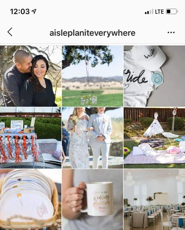 Love how @aisleplaniteverywhere interspersed Pops of Pretty Images with her events. It helps to visually diversify her feed and makes the posts that are educational/tip-based more obvious.