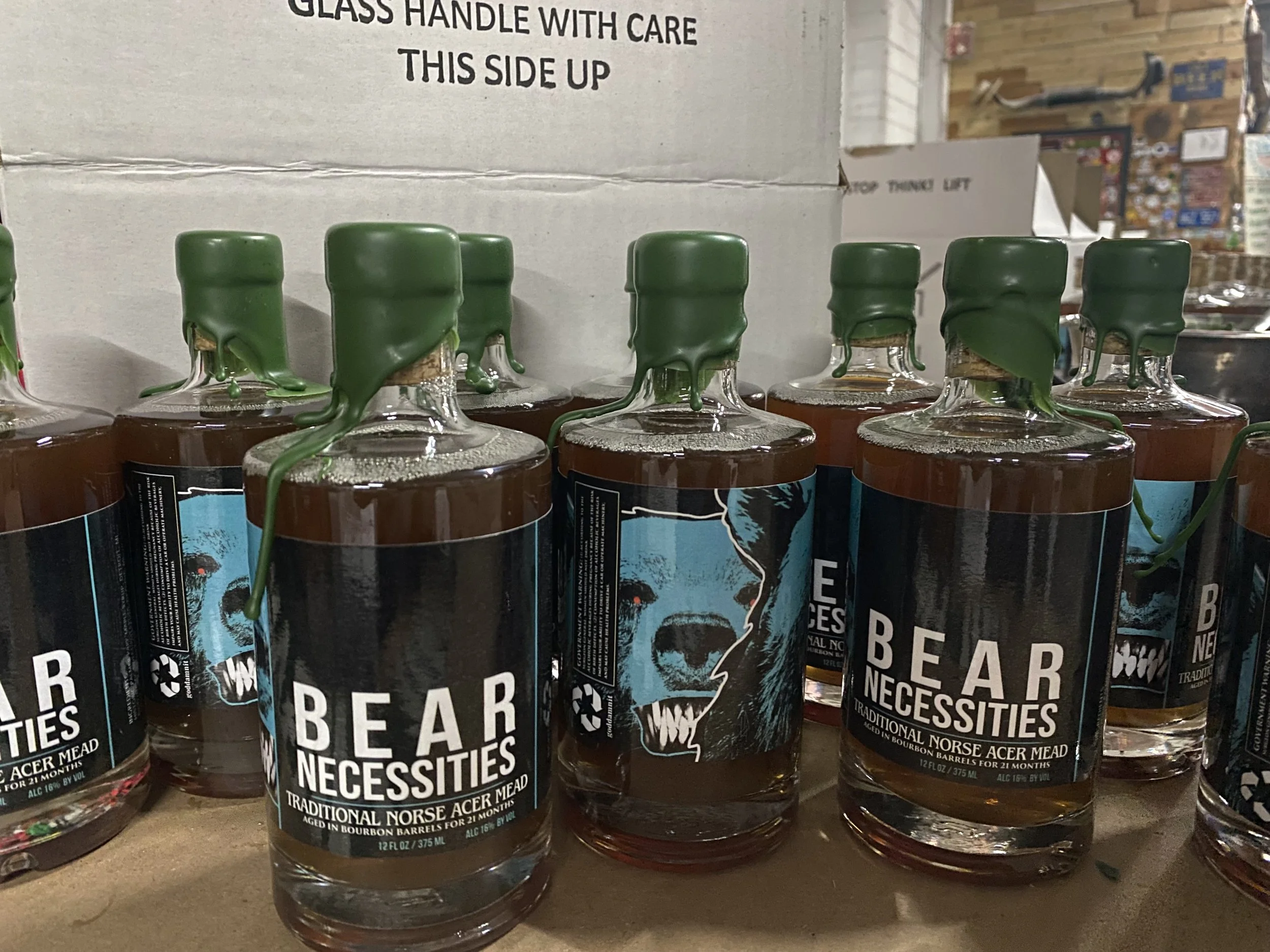 bear necessities mead honey, sweet potatoes, maple syrup