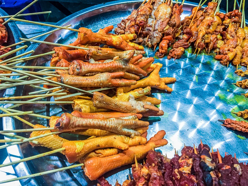 chicken feet bbq dinner