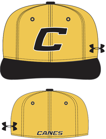 UA Canes Gold Perforated Hat — Canes Southwest