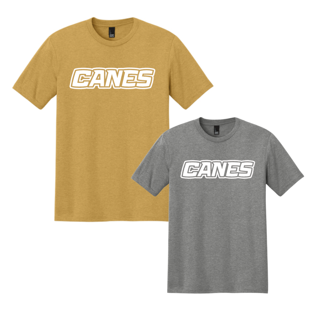 Canes Block Heather Cotton Blend Tee