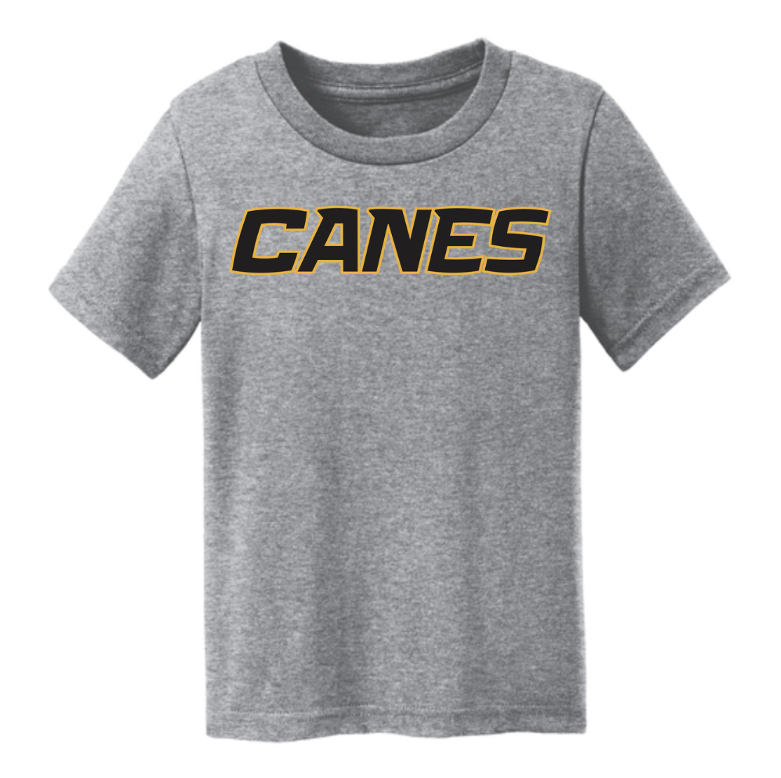 Canes Grey Block Cotton Tee - Toddler & Youth