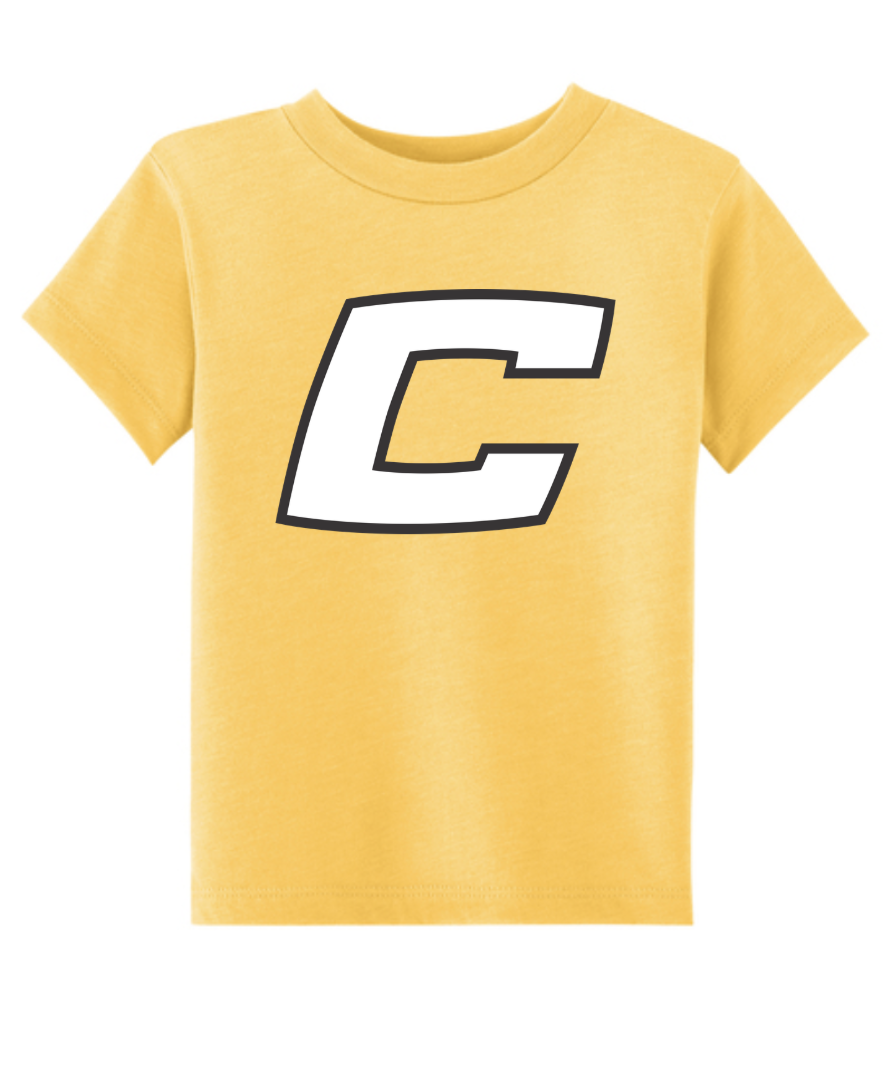 Canes C Heather Gold Cotton Blend Tee - Youth & Toddler