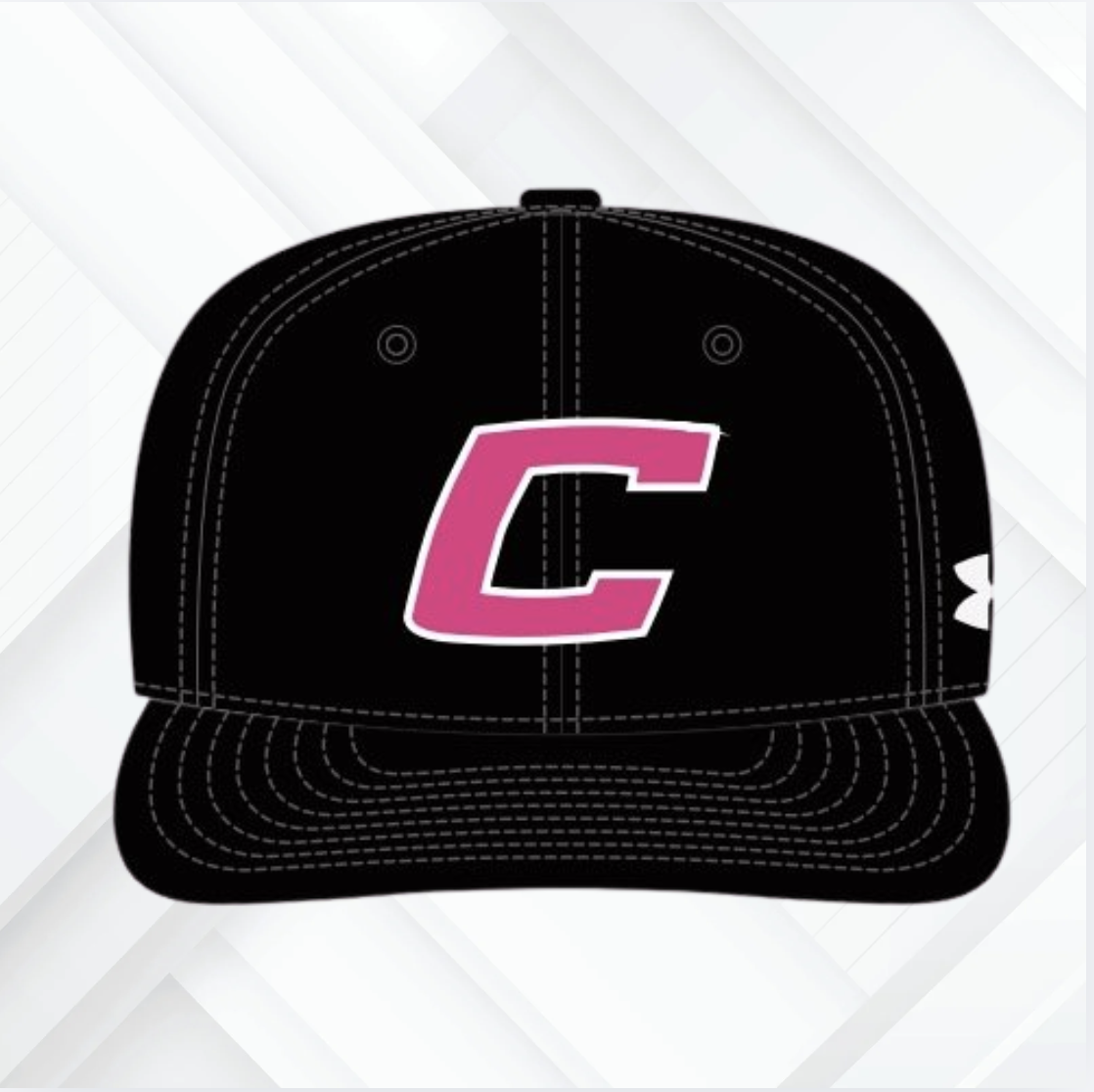 UA Canes Pink Perforated Hat
