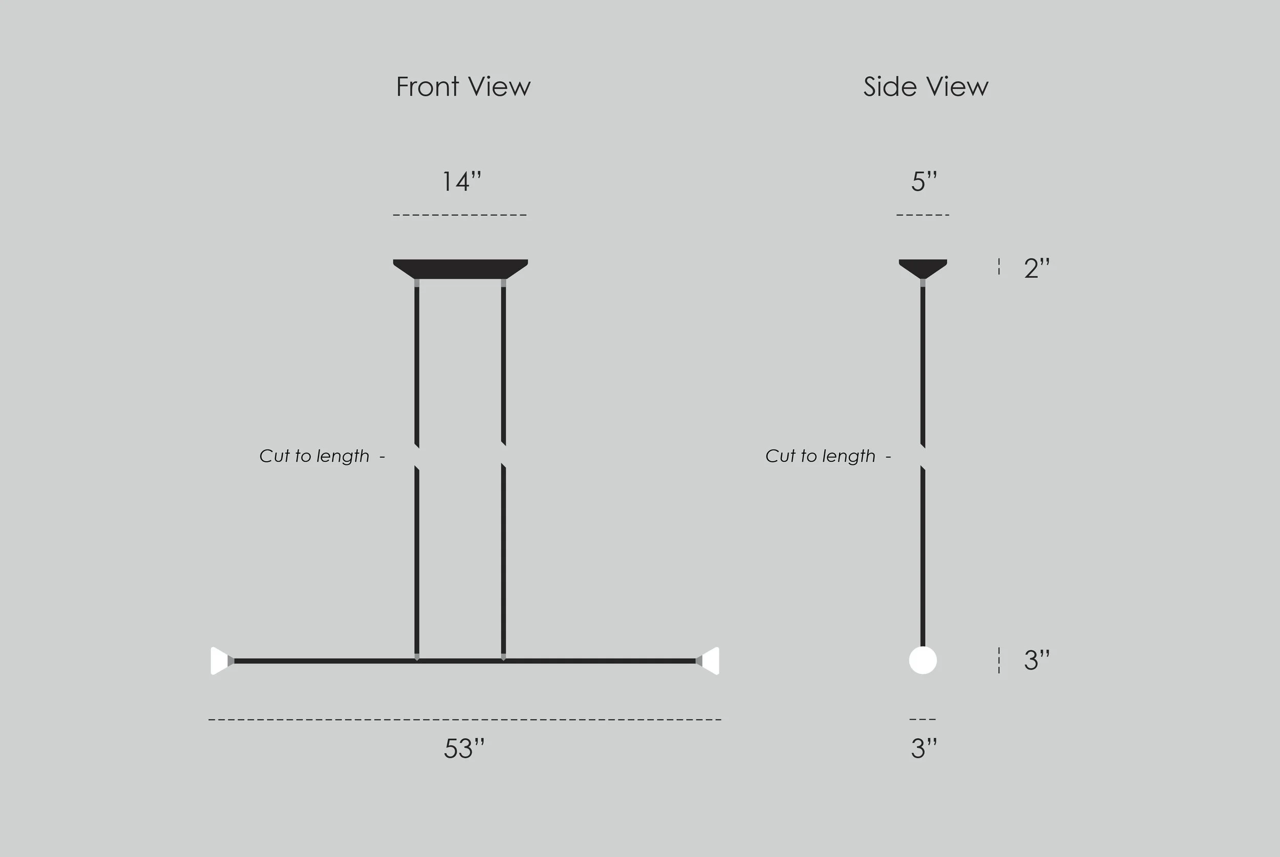 Apollo 2 Chandelier Dimensions