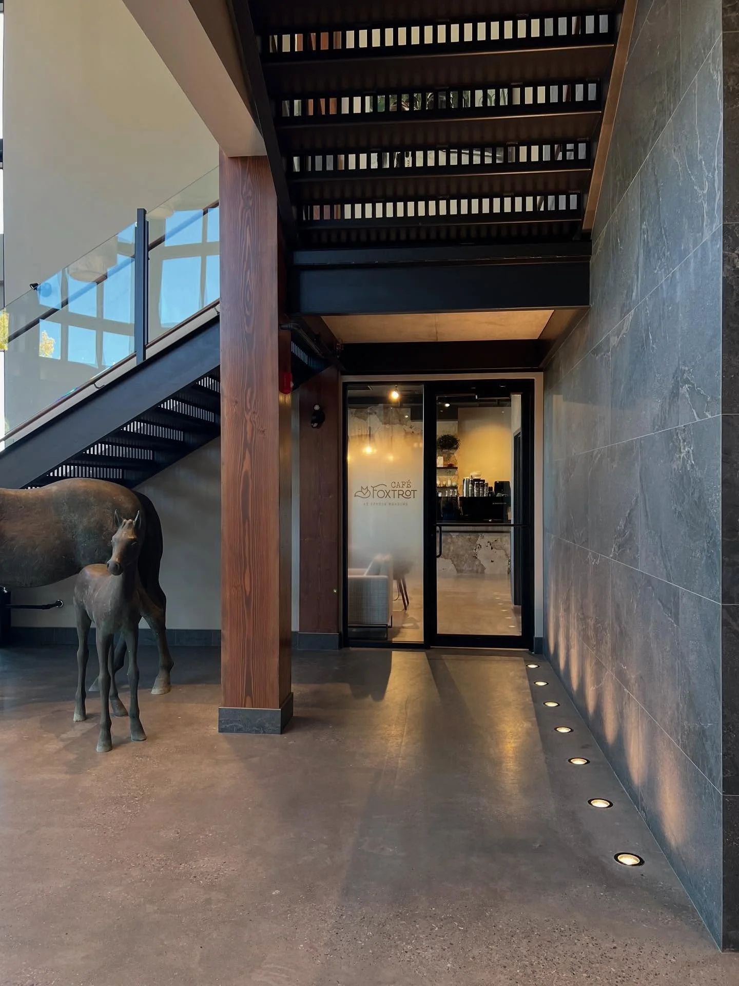 Cafe Fox Trot at Spruce Meadows by David Baker Design. #davidbakerdesignoriginals