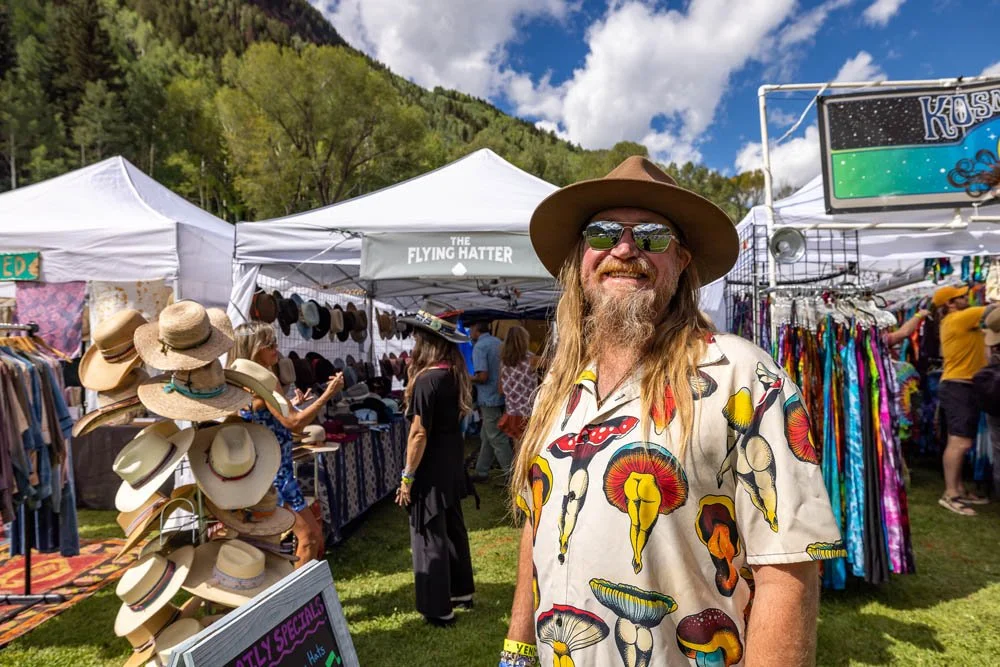 Telluride Jazz Festival Craft Vendor The Flying Hatter
