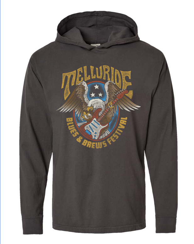 Railroad Grey Hooded Long Sleeve