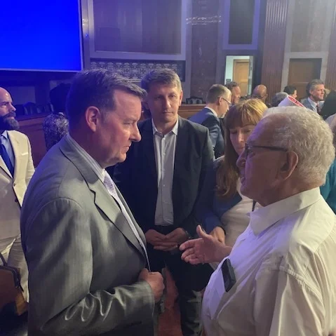 Chris Seiple, International Policy Institute, Oleksandr Zaiets, and Larry Lerner