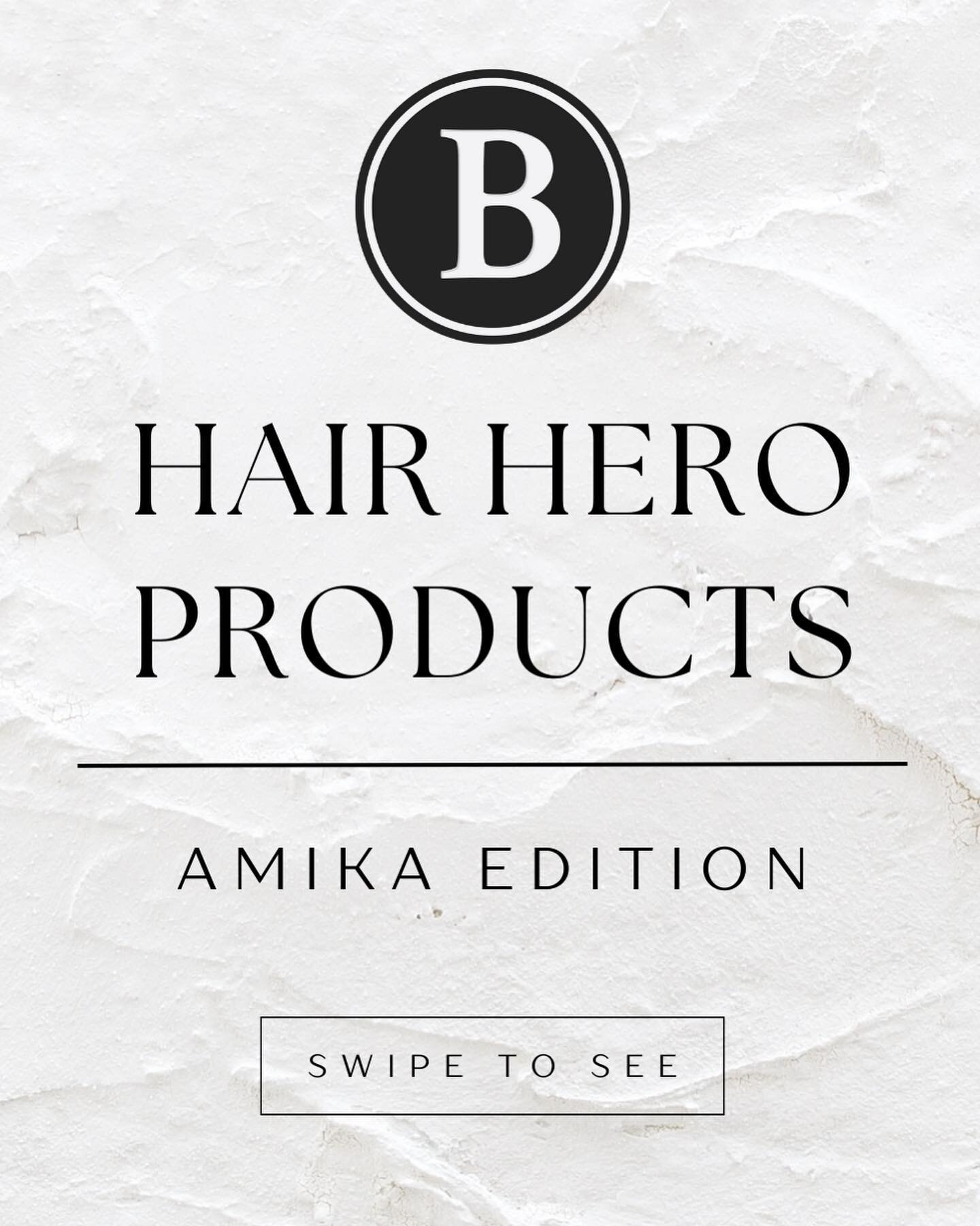 Our Hair Hero Products! 

Are you looking for healthy hair? We&rsquo;ve got you covered! 

There 2 @amika products will leave for hair looking and feeling rejuvenated. 

Stop by the salon to pick up these amazing products. Your hair will thank you! 
