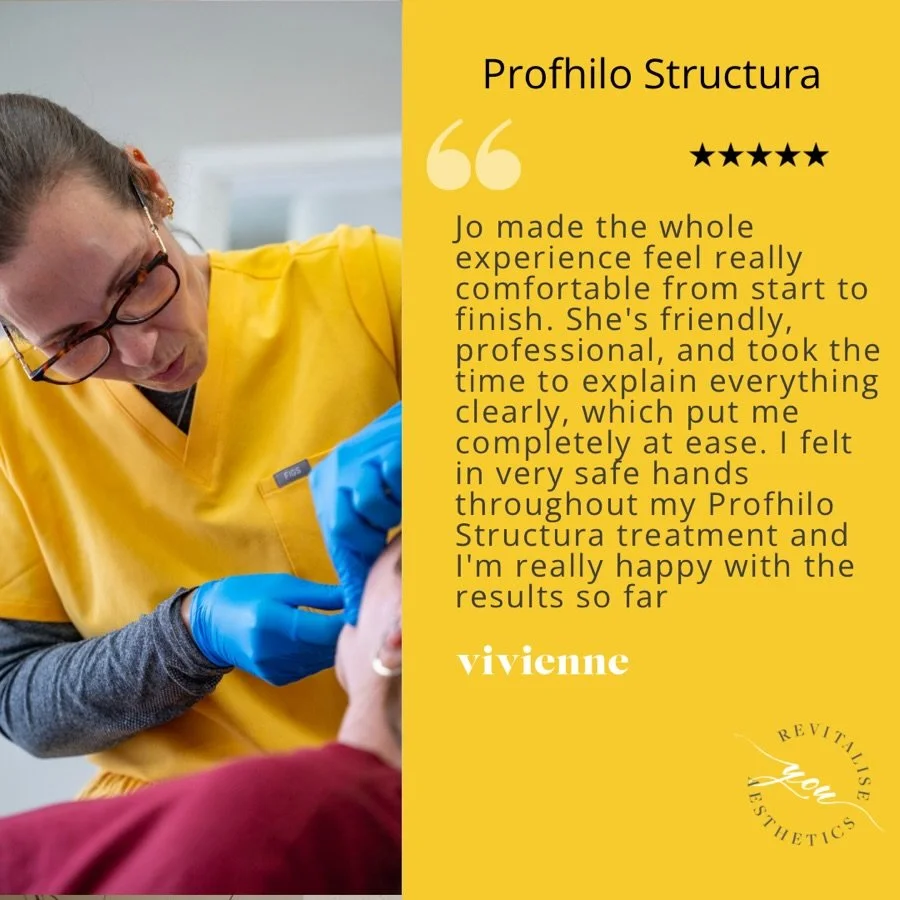 ✨ &ldquo;I felt in very safe hands throughout&hellip;&rdquo; ✨

Client feedback like this is everything ❤️

Creating a calm, reassuring experience where you feel fully informed and confident is always my priority.

Profhilo Structura is all about res