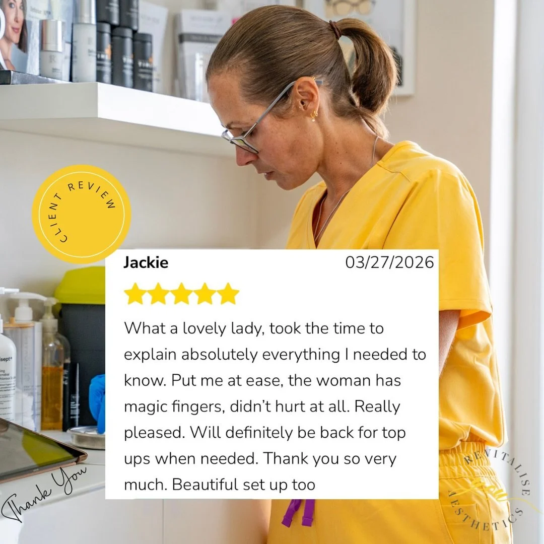 Such a lovely review from a new patient❤️
When you take the time to leave a review, it means so much

Your feedback not only makes my day, but it also helps others feel confident when choosing my clinic. As a small business, every review truly makes 