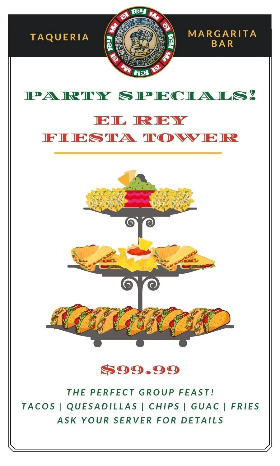 Menu — El Rey VA