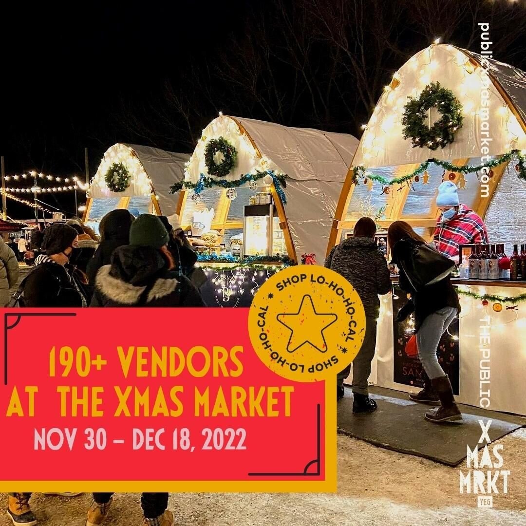 Will you be joining us at the Edmonton Christmas Market @yegxmasmarket this holiday season?

Take a peek at the 190+ rotating LOCAL MAKERS you'll be able to find this holiday season at 6 different venues in @fortedmontonpark 👀🎁 publicxmasmarket.com
