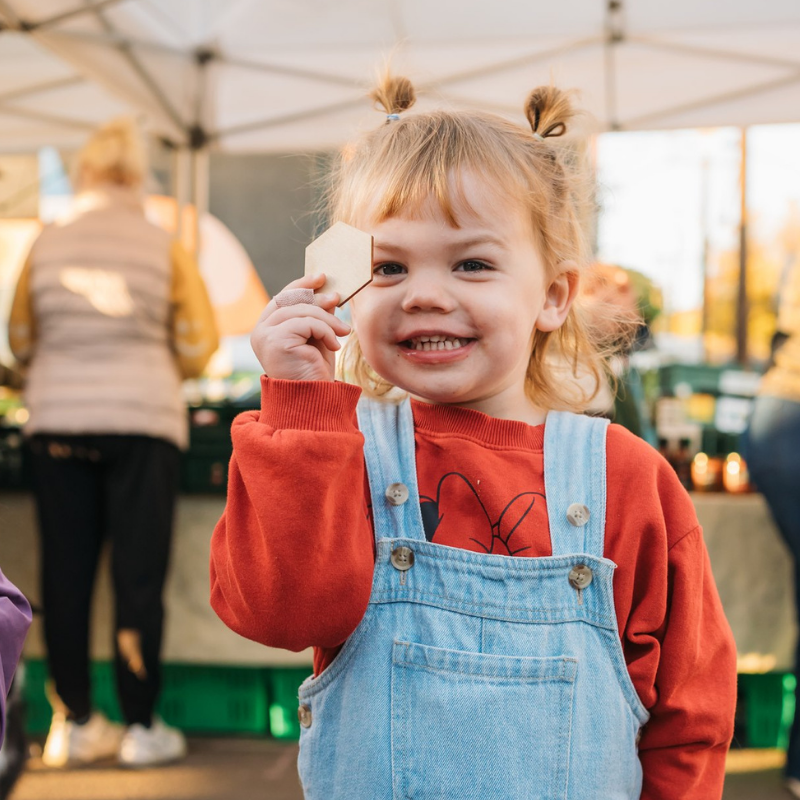 little beans kid cute farmers market