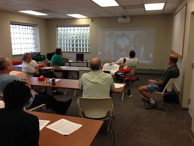 Our team of First Responders receiving their annual First Aid Training.