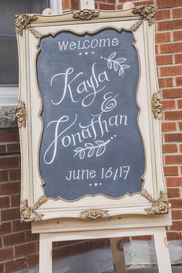 #2  White Framed Chalkboard