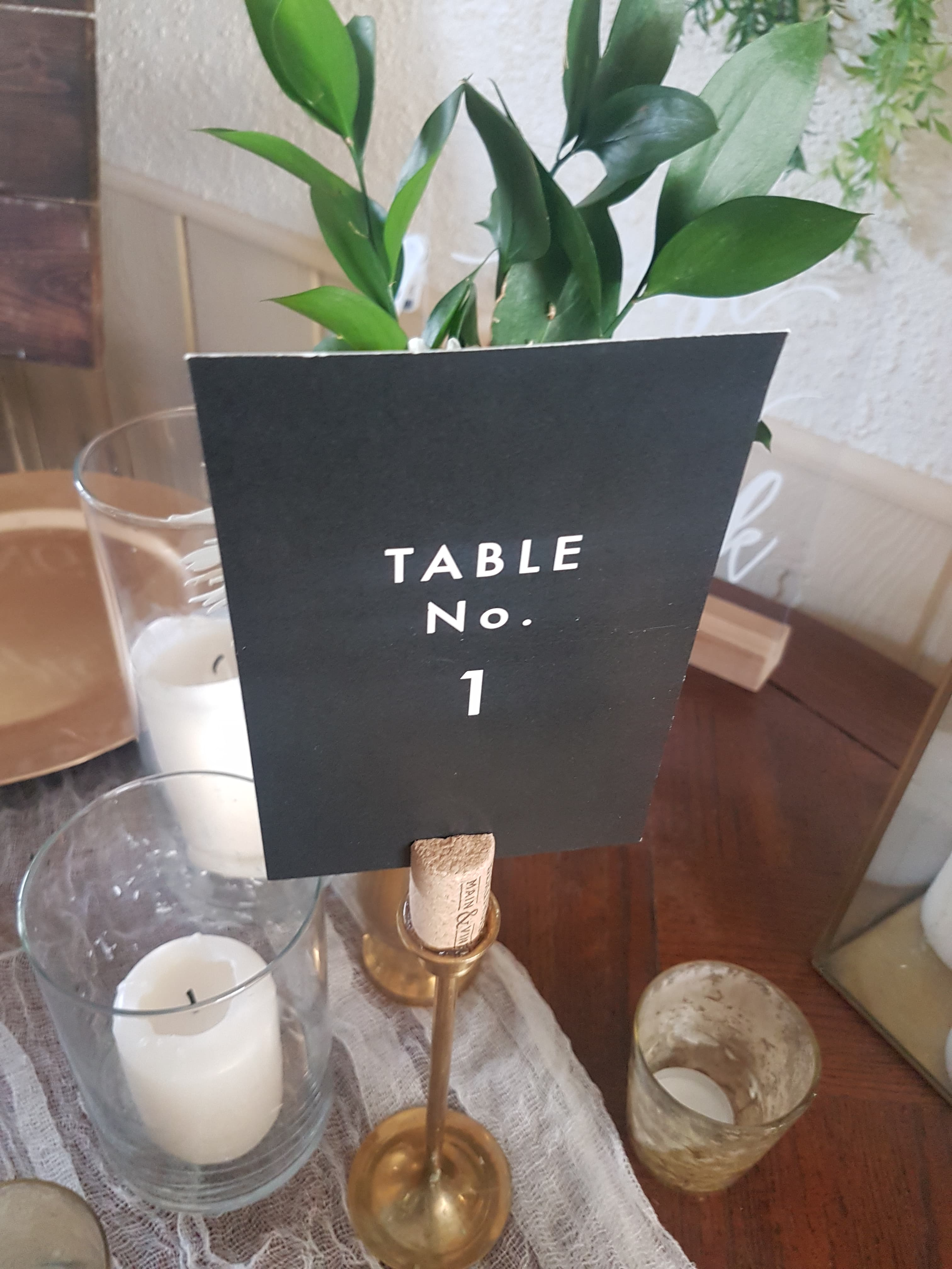 #24  Black &amp; White Table Numbers