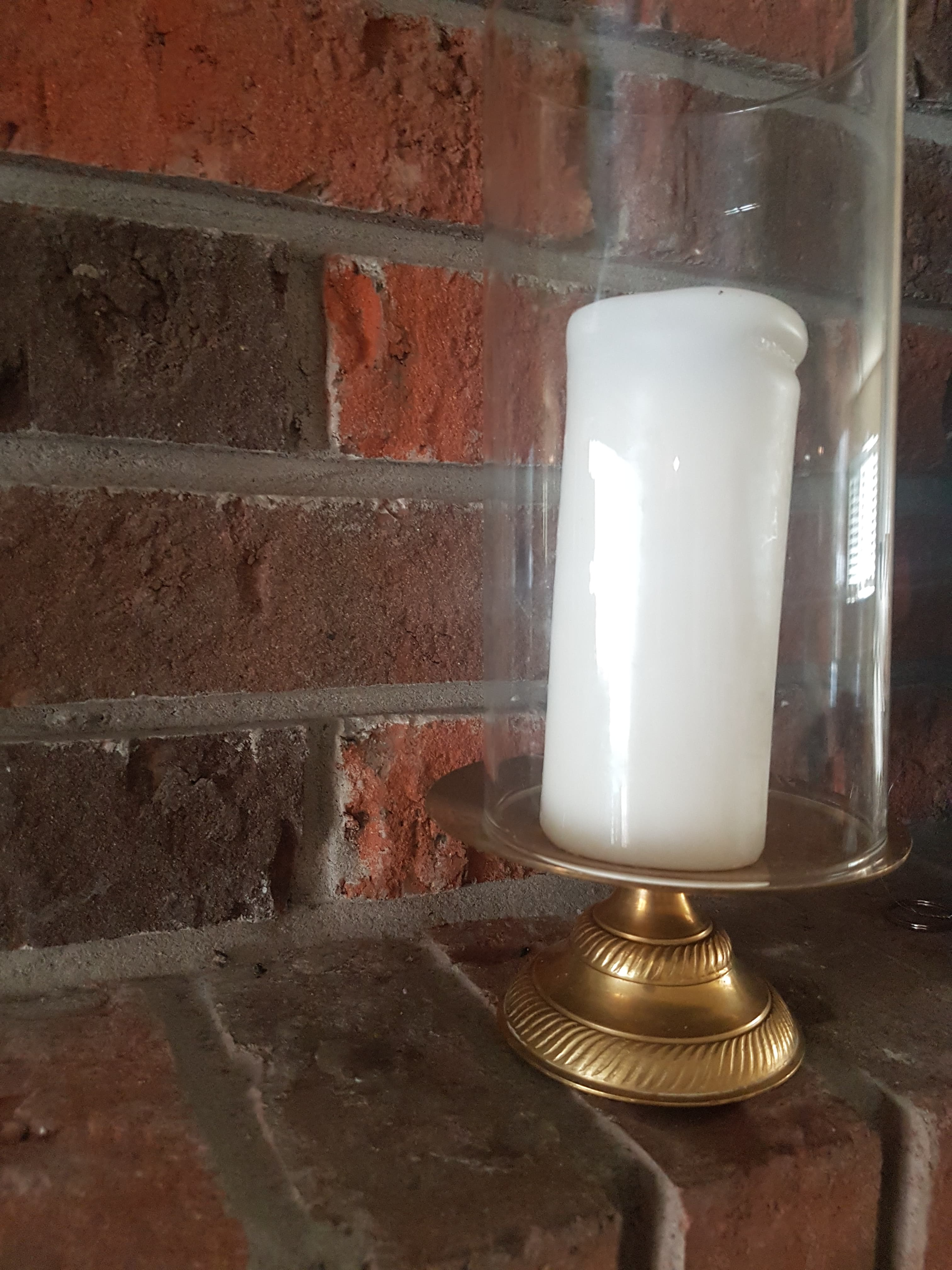 #50  Brass Pillar Candle Holder