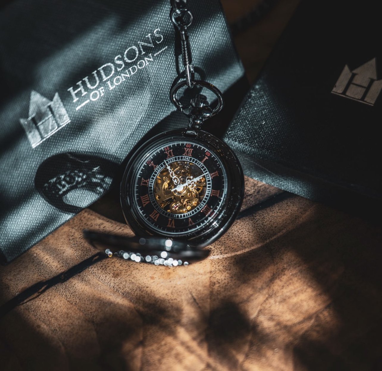 Black Mechanical Pocket watch