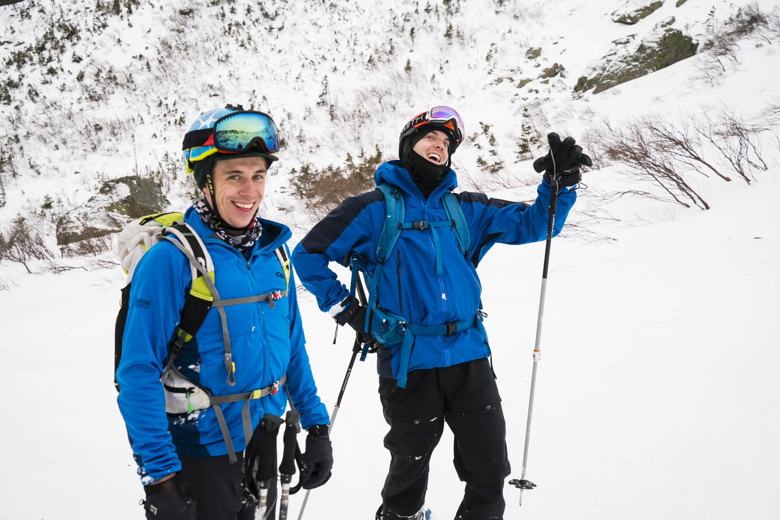 Andy and Alex in Tuckerman Ravine