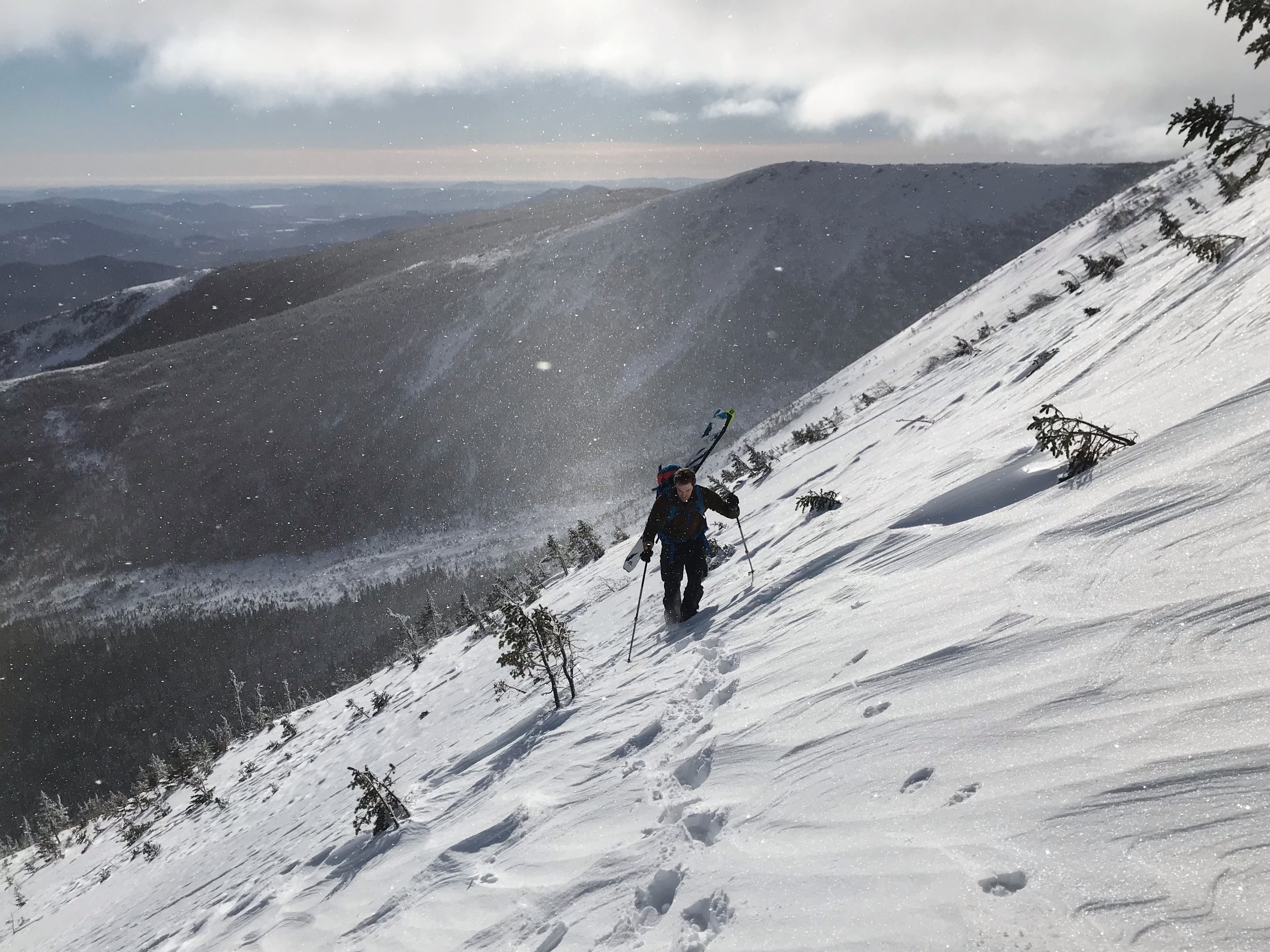 The traverse from Central Gully