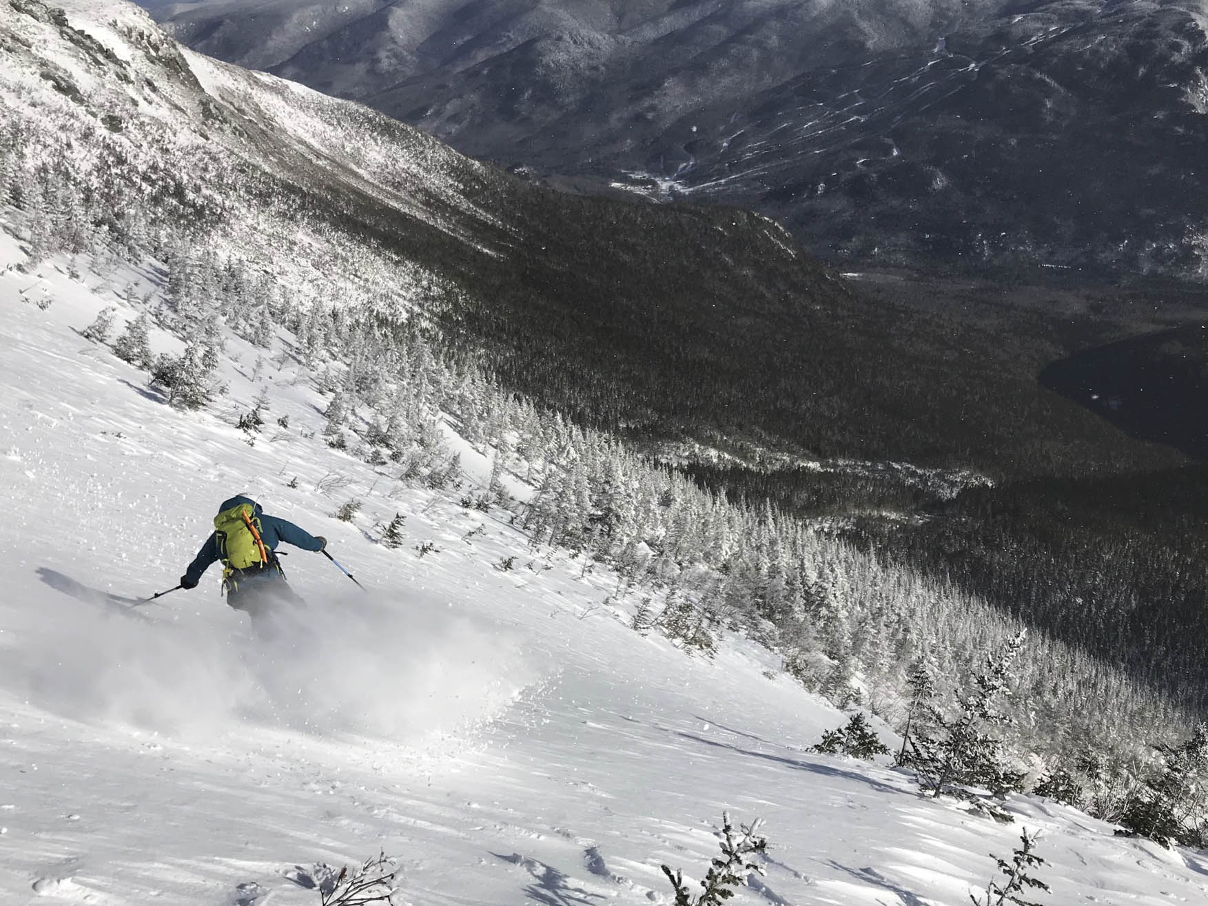 Dustin Marshall just keeping it together skiing Gulf of Slides Photo: Andy Elliot