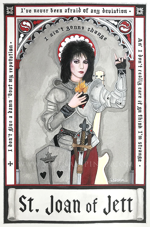 St. Joan of Jett - Patron Saint of Conviction