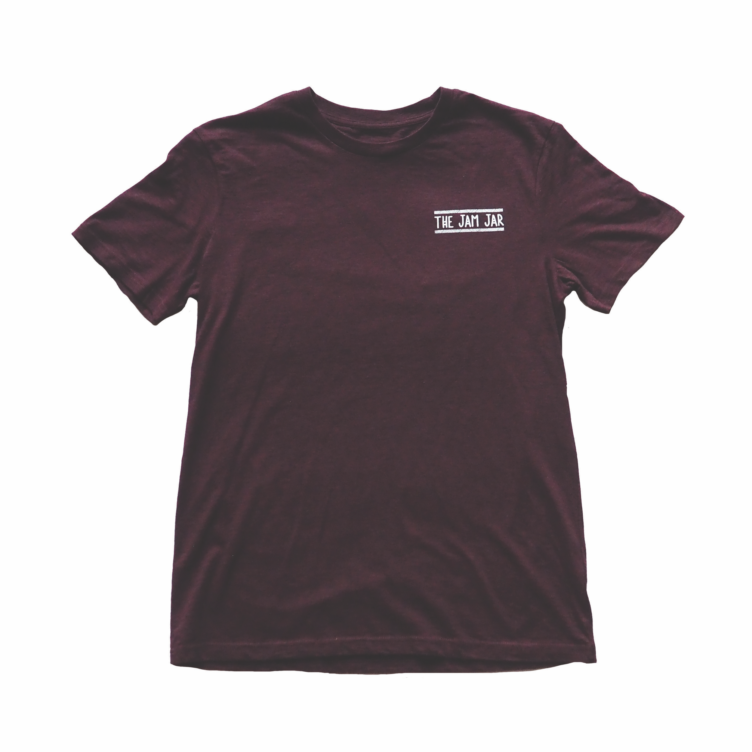 T-Shirt: Burgandy, Back Print