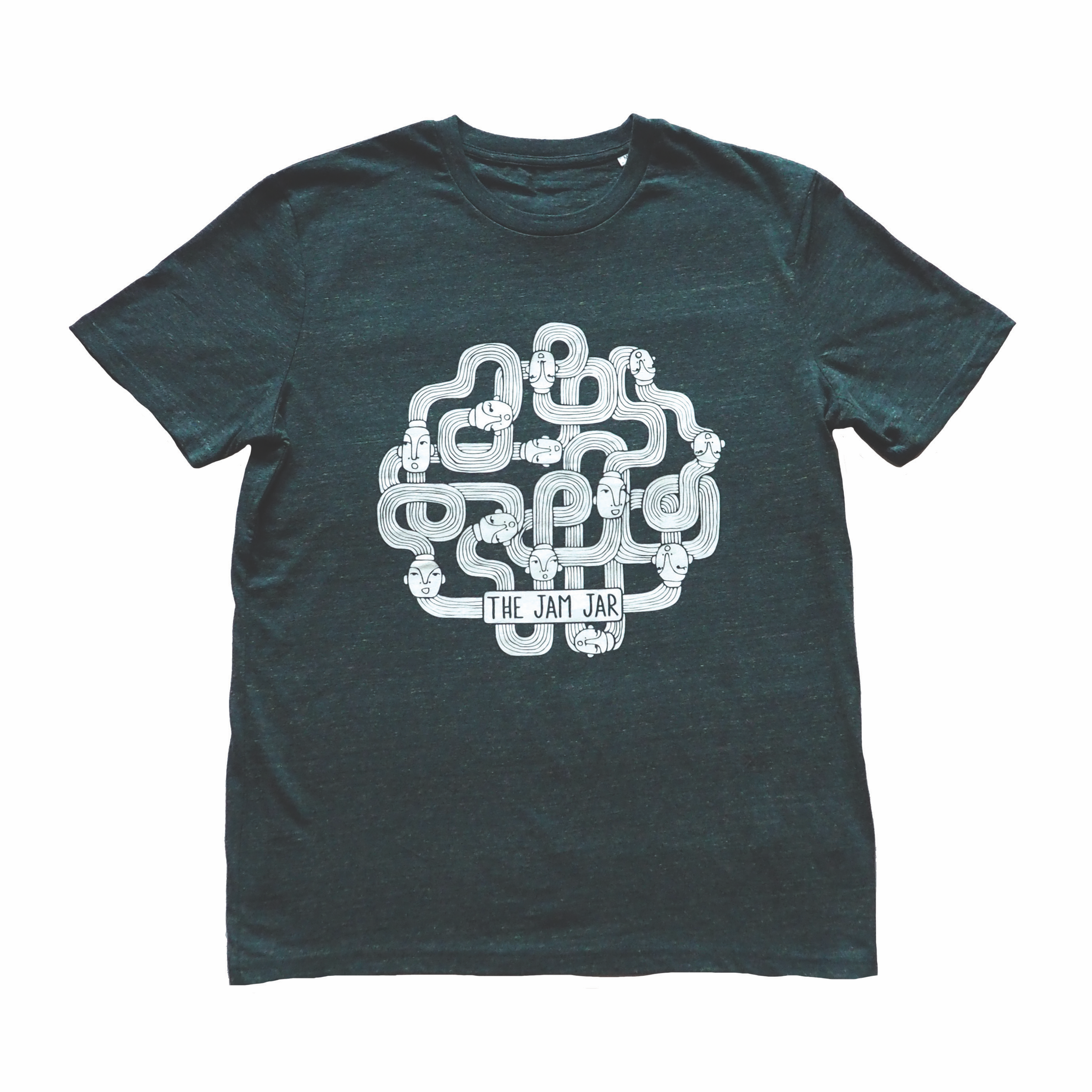 T-Shirt: Teal, Front Print