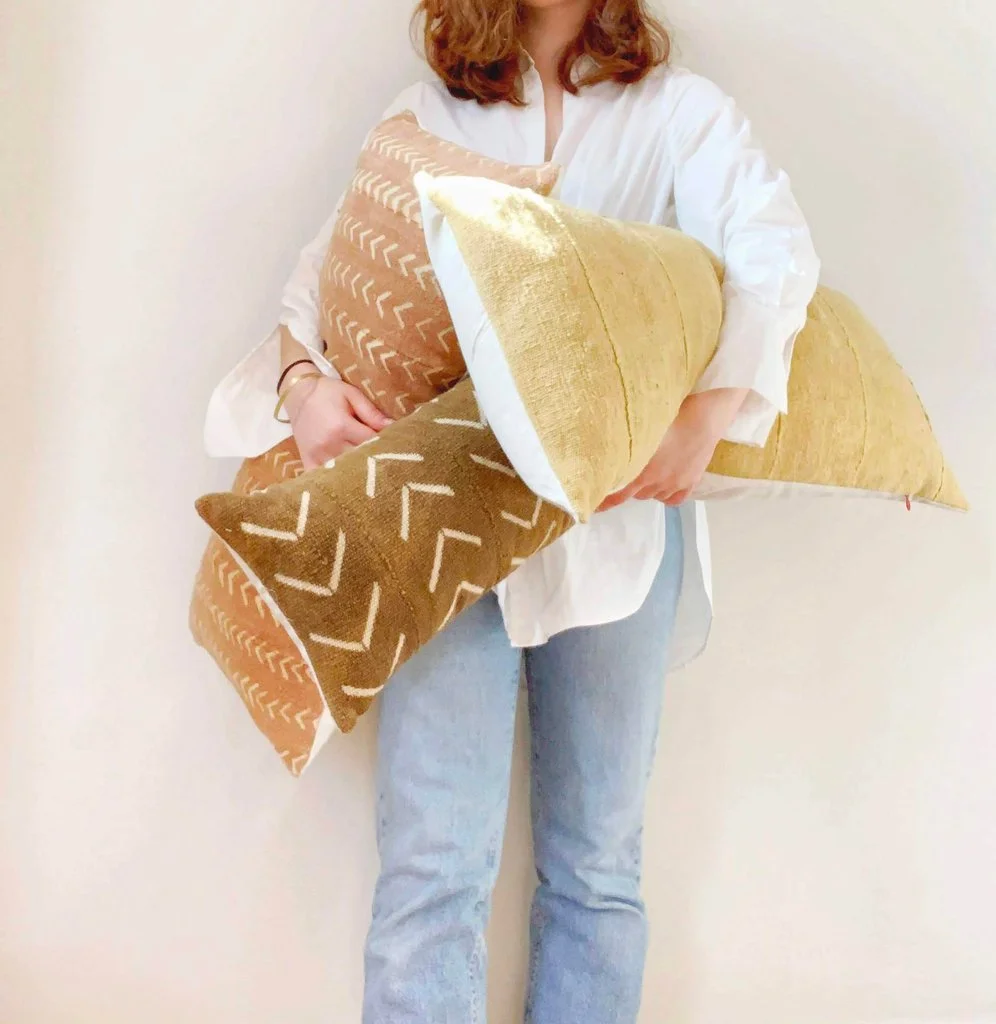 One-of-a-kind pillows from PILLOWPIA’s “FOUND” Collection.