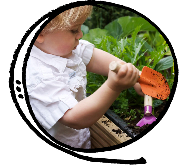 Gardening class with art activity for toddlers and preschoolers from 2 years old to 4 years old in East York, Toronto