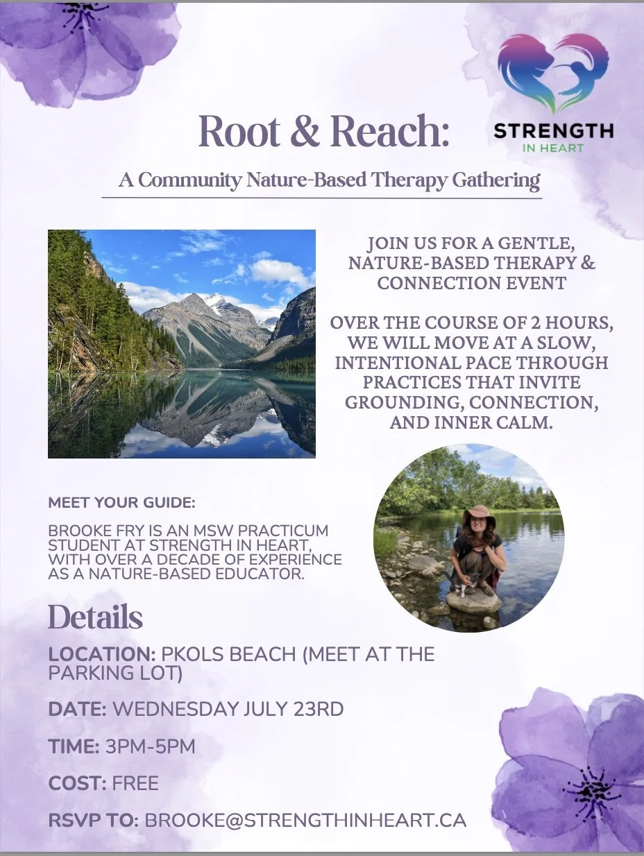 Root & Reach: Join Our Free Community Nature-Based Therapy Gathering in Victoria, BC on July 23rd!