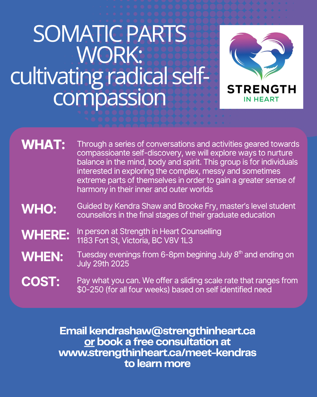 Pay what you can in office workshop open for registration - Starts July 8th!