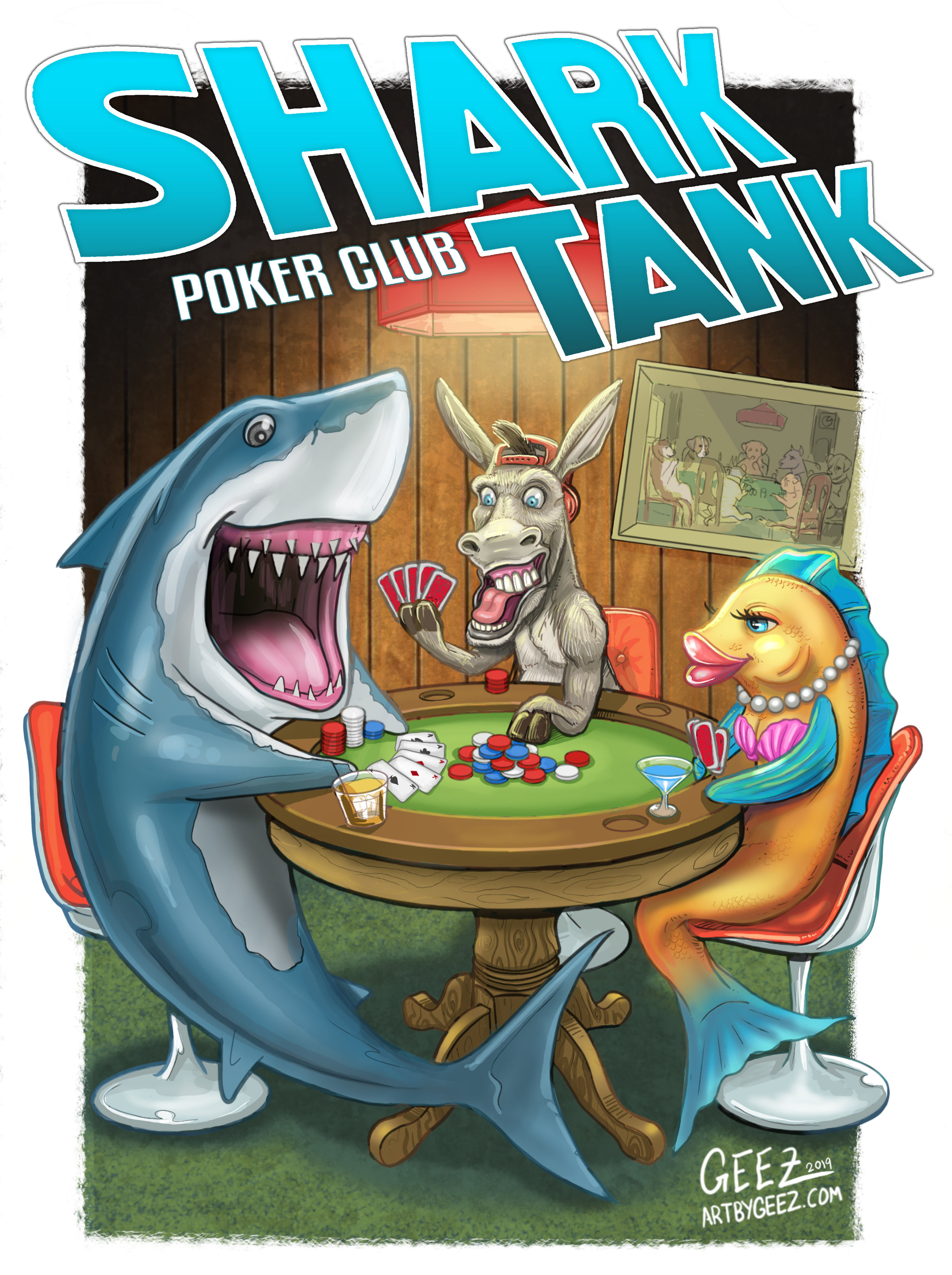 Shark Tank T-Shirt and Poster Design