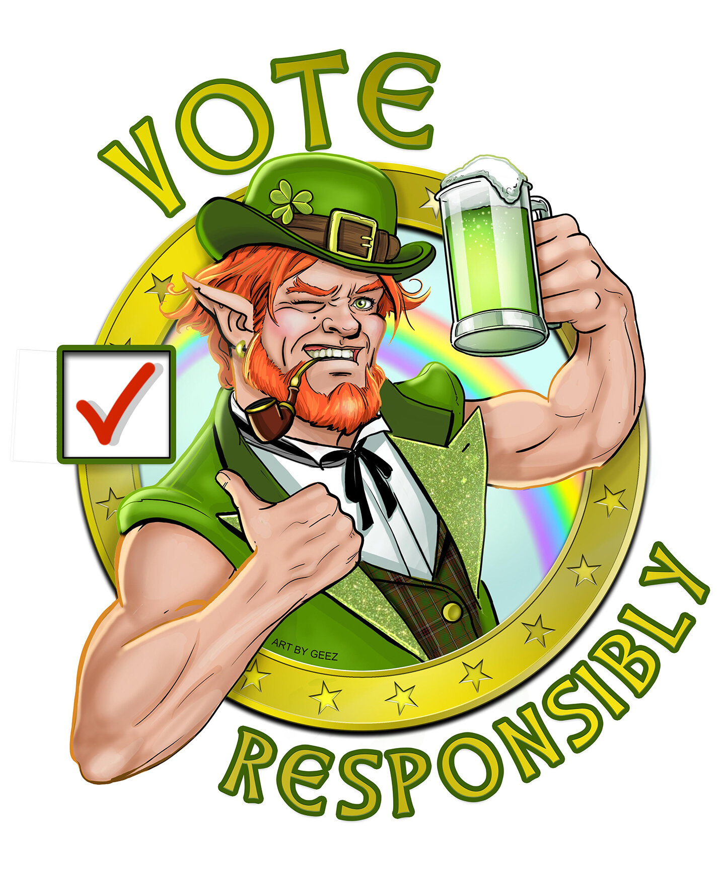 Vote Responsibly Leprechaun