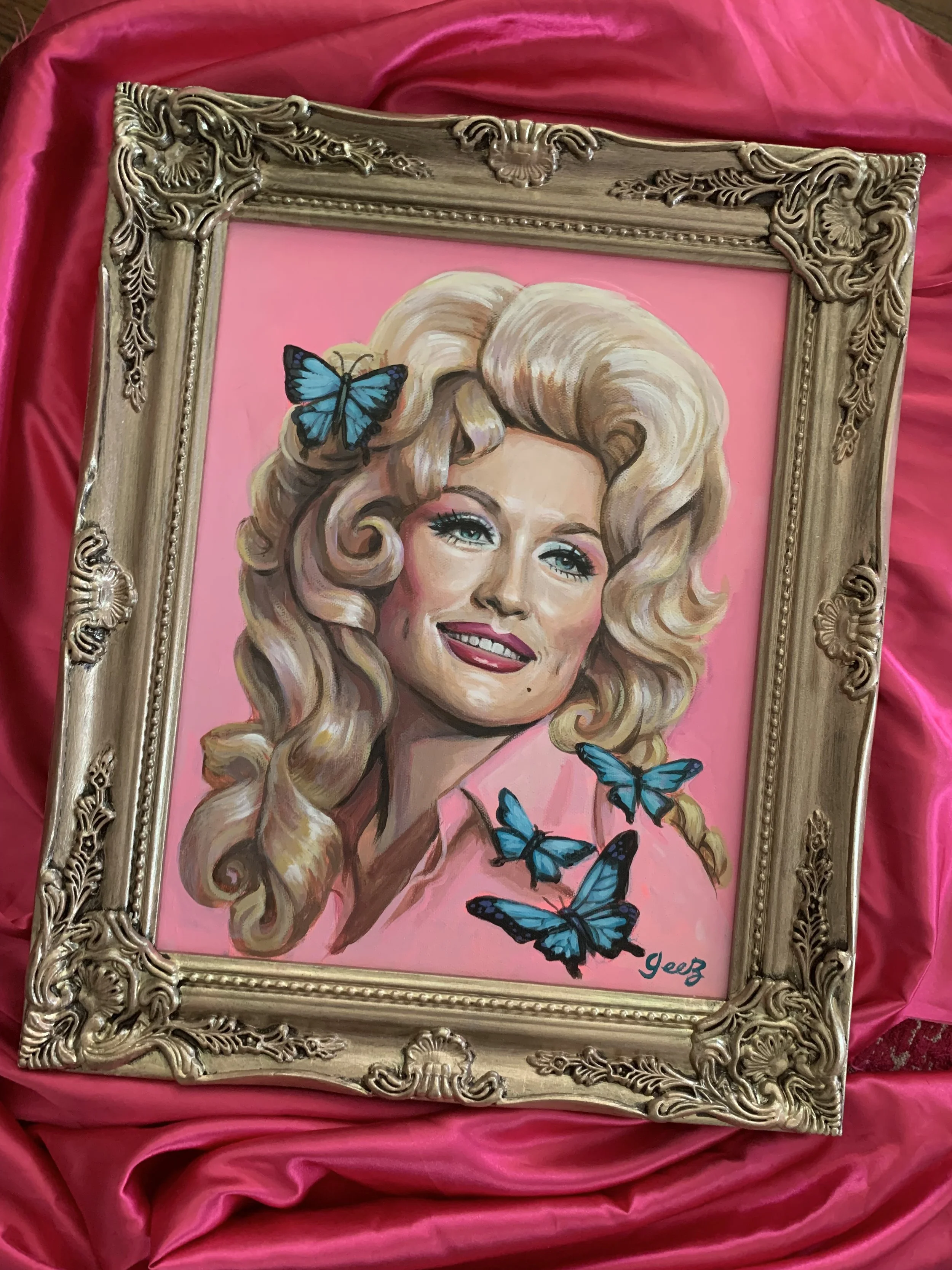 Dolly Parton Painting. Art by Geez