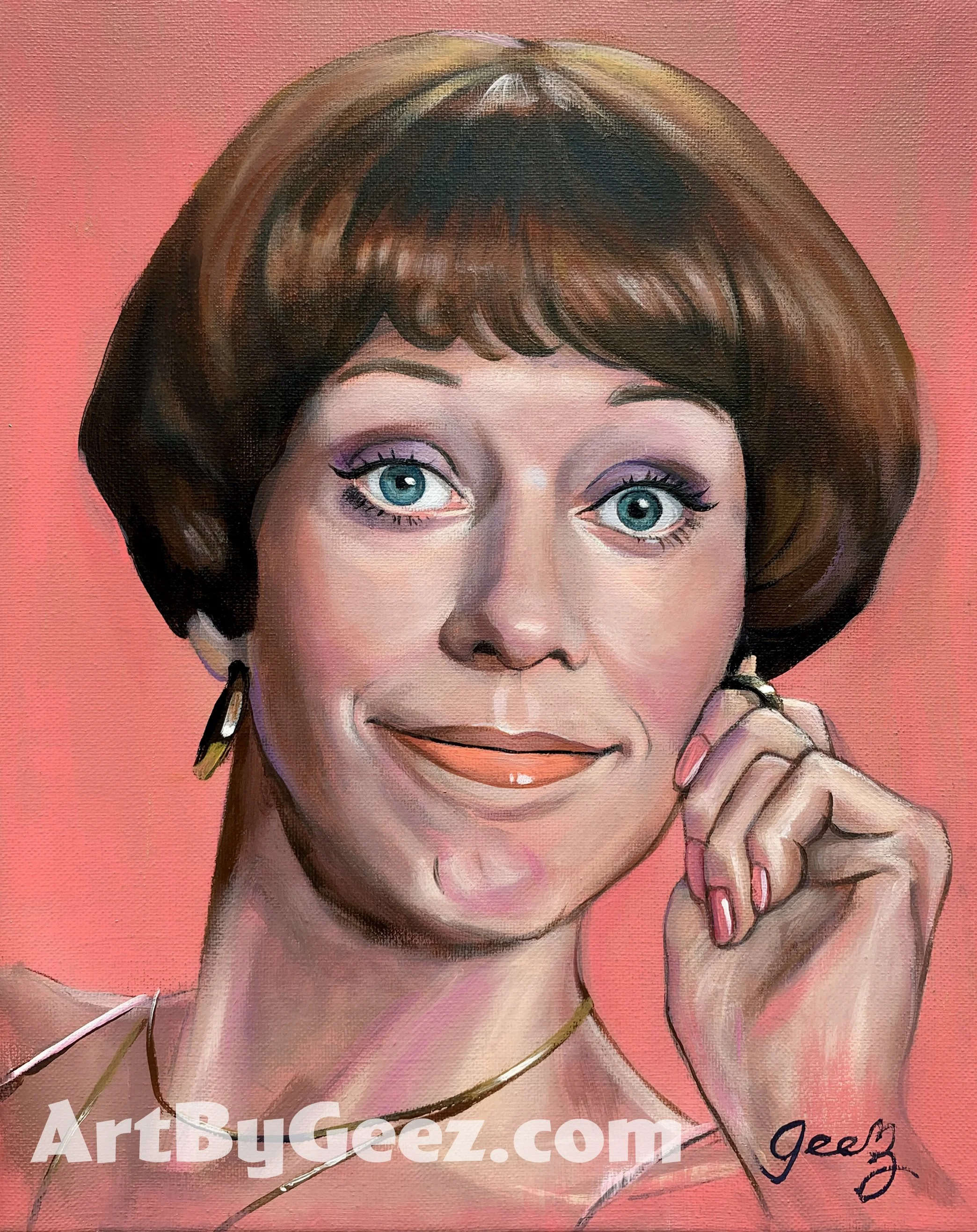 Carol Burnett art. Art by Geez