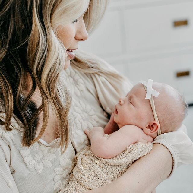 Rainy Friday vibes. // This girl is happiest when held.  Like many newborns, Miss P just wants to be snuggled.  All. The. Time.  Makes it a liiittle challenging when attempting to do just about anything else including playing with her crazy active ol