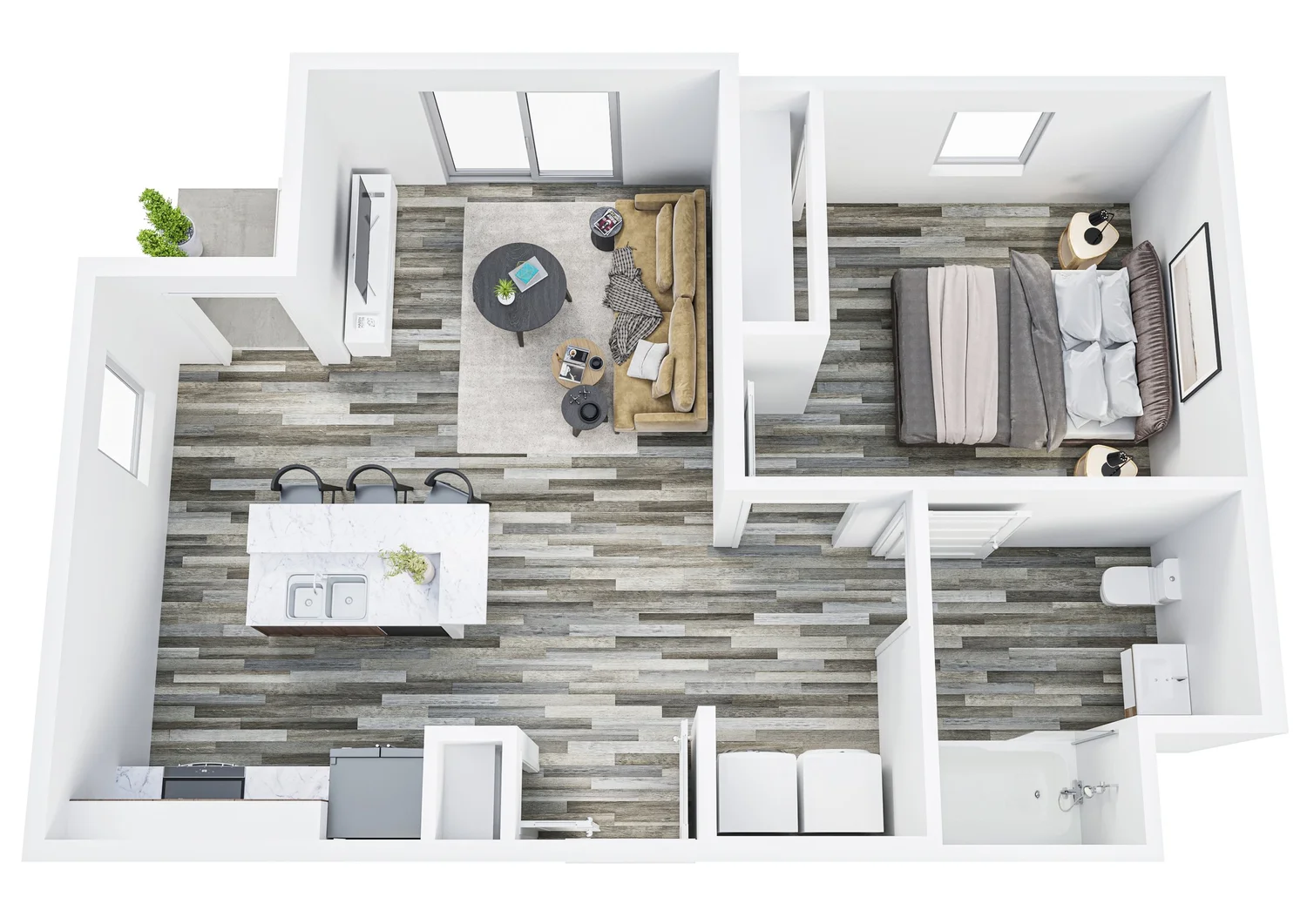 Creston Apartment Floor Plan — Legacy Bend
