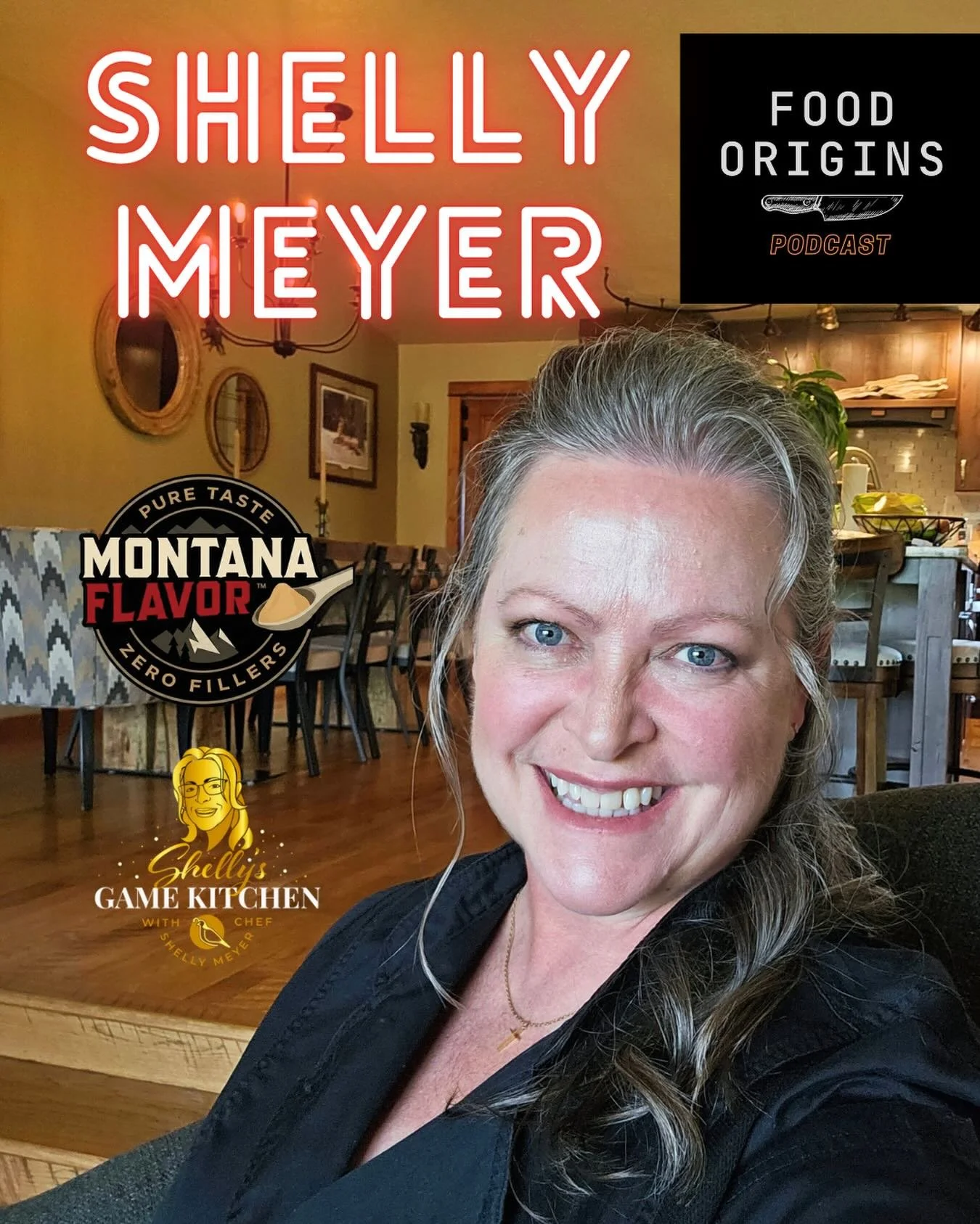 NEW EPISODE 

Frontier Food: Cooking Wild in Montana with Shelly Meyer | Food Origins Podcast Episode 72

From steakhouse owner to TV host to award-winning spice creator &mdash; Shelly Meyer brings serious Montana flavor. 🔥

Host of &ldquo;Shelly&rs