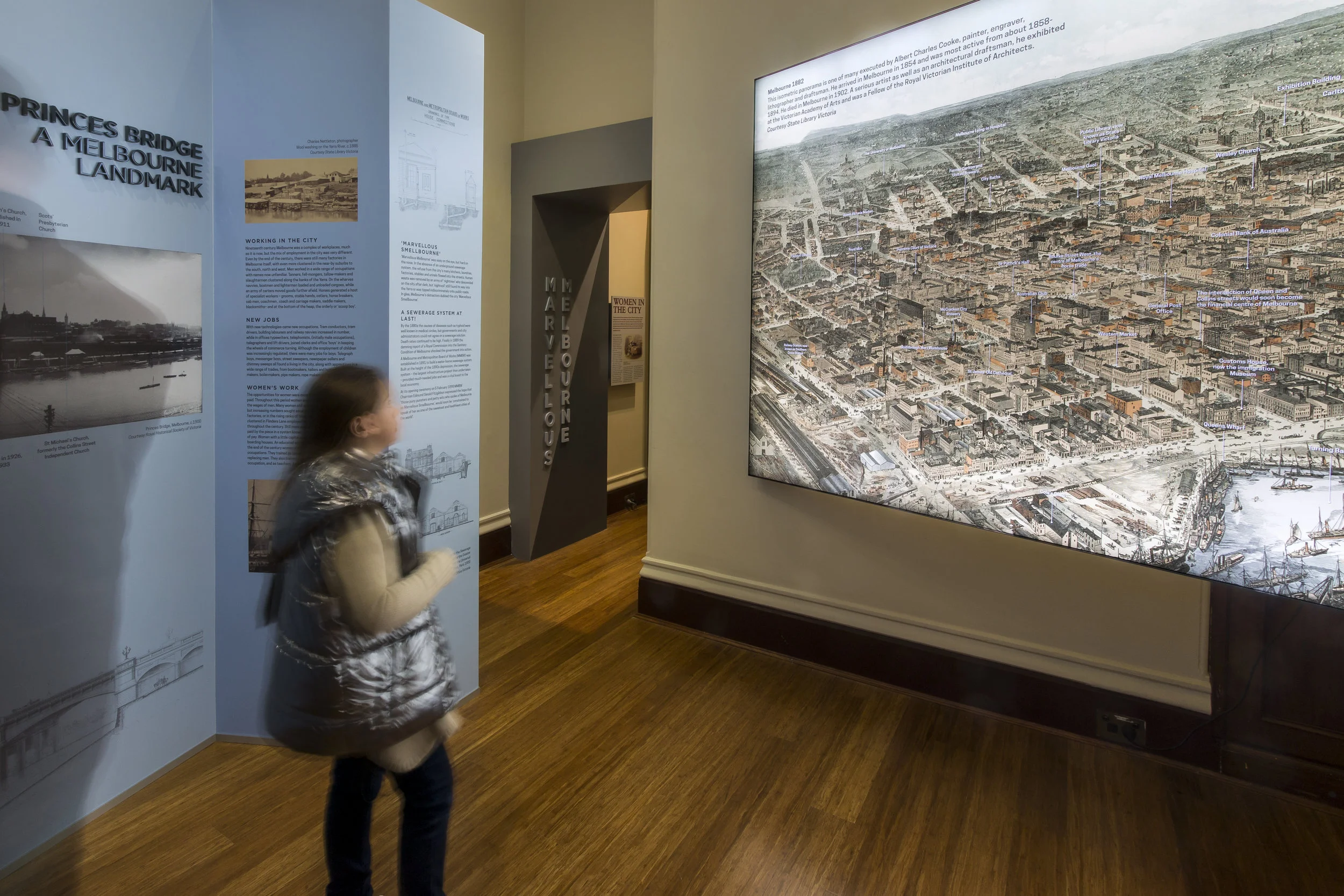 Early Melbourne, Marvelous Melbourne, Gold Vault and Foyer Permanent Exhibitions, Old Treasury Building | Melbourne, VIC