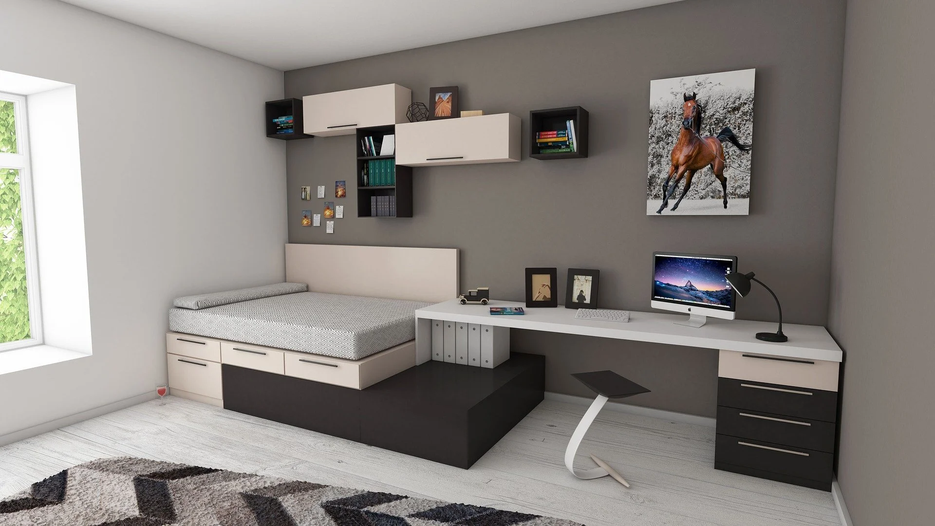 Organiza tus espacios con muebles modulares